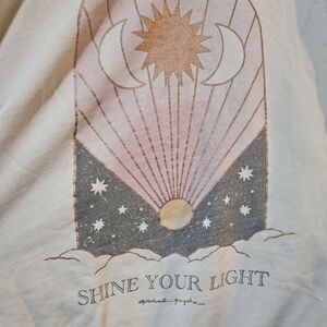 Spiritual Gangster Cream Shine Your Light Hoodie